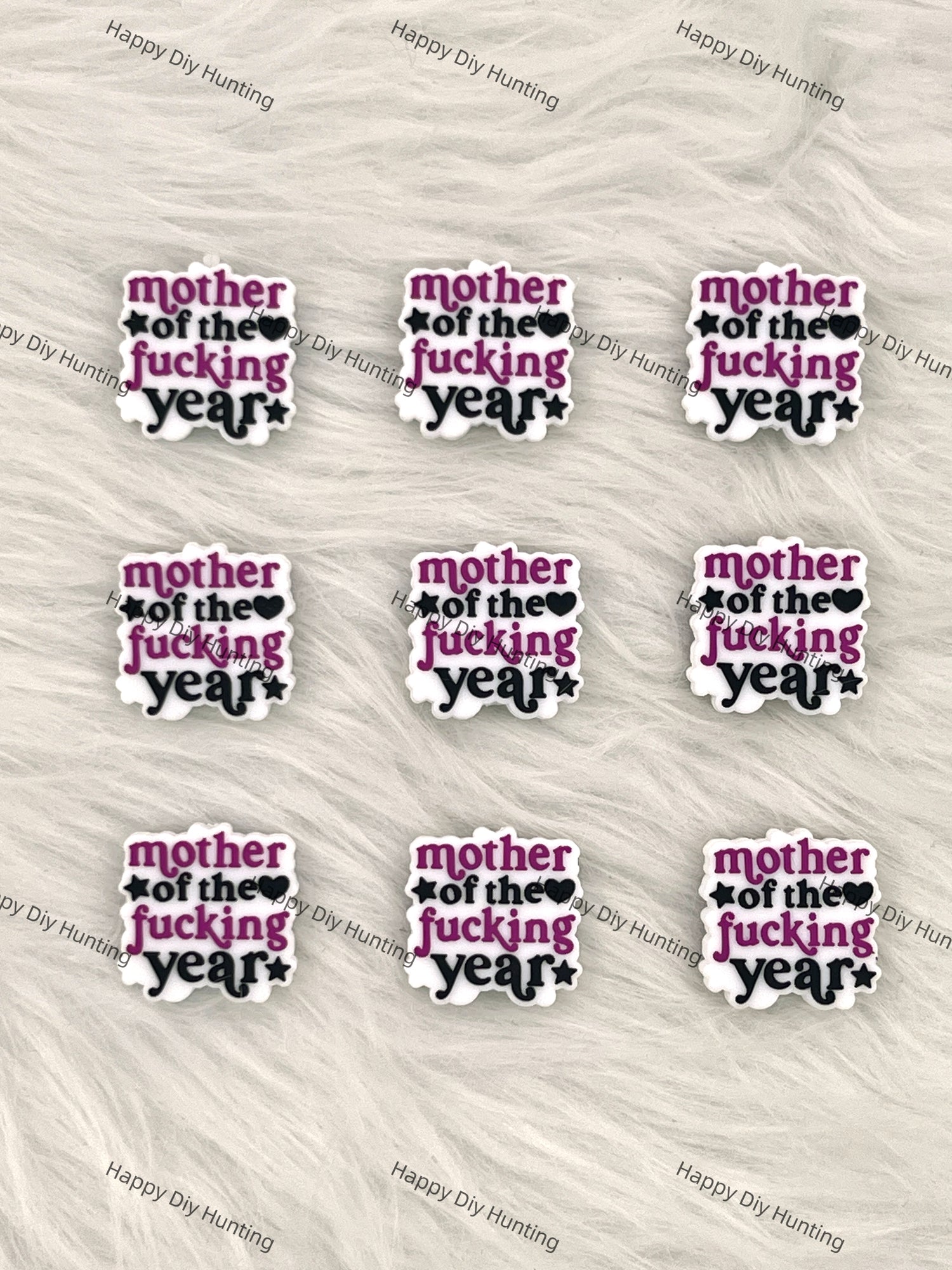 Mother Of The F*cking Year Silicone Focal Beads