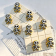 multi color mini skeleton shaped silicone focal beads for diy beadable pen handmade craft wholesale