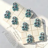 multi color mini skeleton shaped silicone focal beads for diy beadable pen handmade craft wholesale
