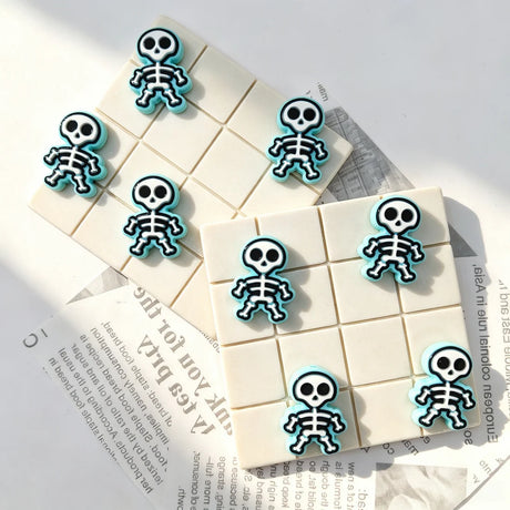 multi color mini skeleton shaped silicone focal beads for diy beadable pen handmade craft wholesale