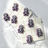 multi color mini skeleton shaped silicone focal beads for diy beadable pen handmade craft wholesale