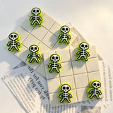 multi color mini skeleton shaped silicone focal beads for diy beadable pen handmade craft wholesale