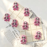 multi color mini skeleton shaped silicone focal beads for diy beadable pen handmade craft wholesale