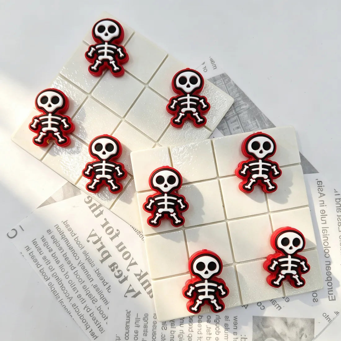 multi color mini skeleton shaped silicone focal beads for diy beadable pen handmade craft wholesale