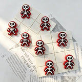 multi color mini skeleton shaped silicone focal beads for diy beadable pen handmade craft wholesale