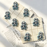 multi color mini skeleton shaped silicone focal beads for diy beadable pen handmade craft wholesale