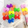 multi color scalloped edge bow shaped acrylic beads for diy beadable pen handmade craft wholesale