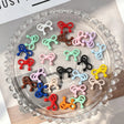Multicolor Bow‑Shaped Acrylic Beads for DIY Beadable Pens & Jewelry