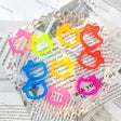 vibrant neon multicolor hollow bow outline cat acrylic beads for diy beadable pen craft wholesale