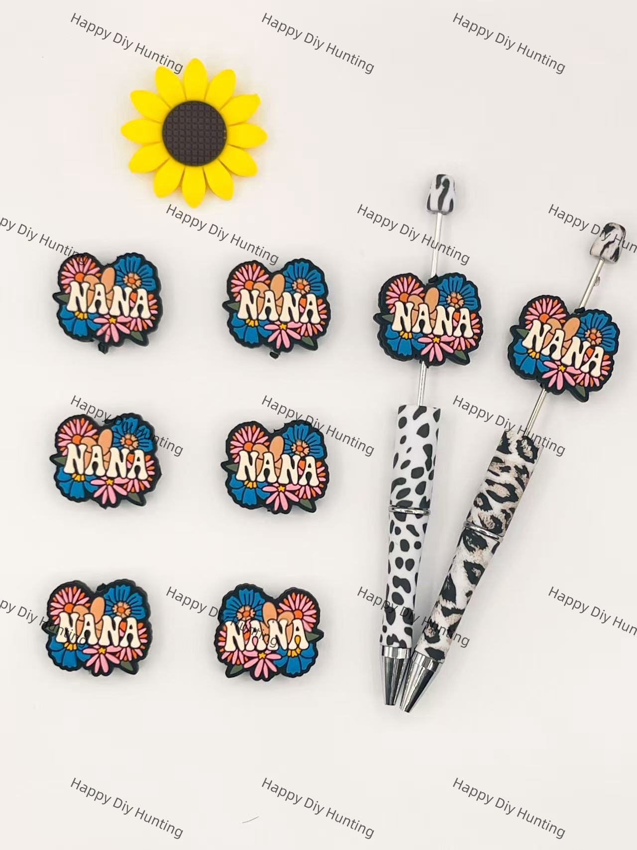 Nana Silicone Focal Beads Wholesale, silicone focal beads for pens