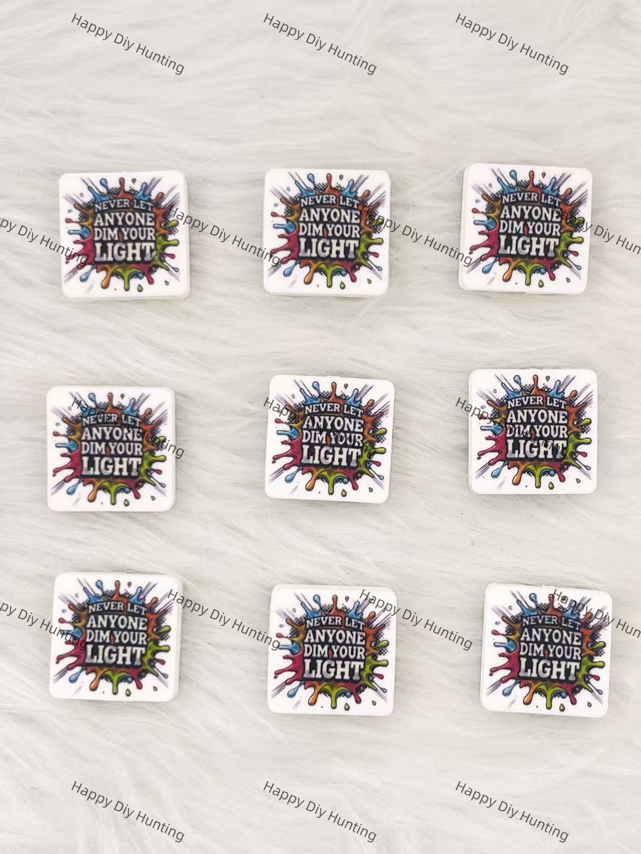 Never Let Anyone Dim Your Light Silicone Focal Beads Wholesale, silicone focal beads for pens