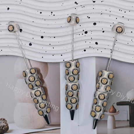 New Orleans Saints Beadable Pens Wholesale, Matches All Focal Beads & Pen Toppers