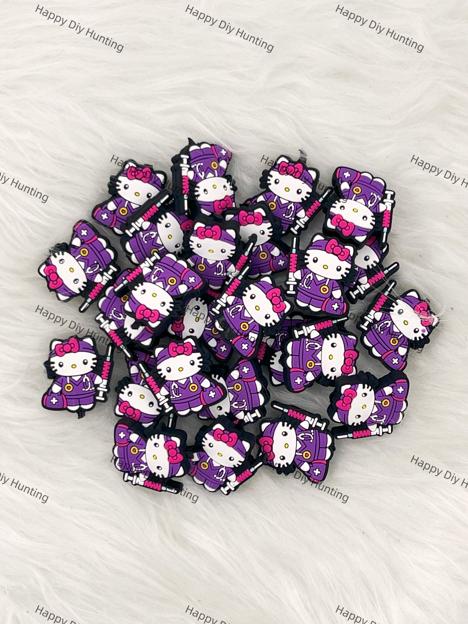 Nurse HK Cat  Silicone Focal Beads Wholesale, silicone focal beads for pens