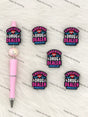 Handmade Beadable Pen with Nurse Life Silicone Beads