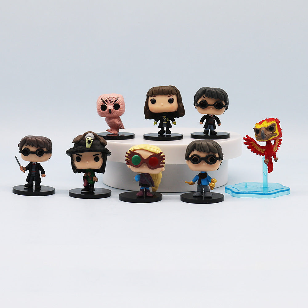 Harry Potter Miniature Figure 8 Characters Ron Weasley, Hermione Granger