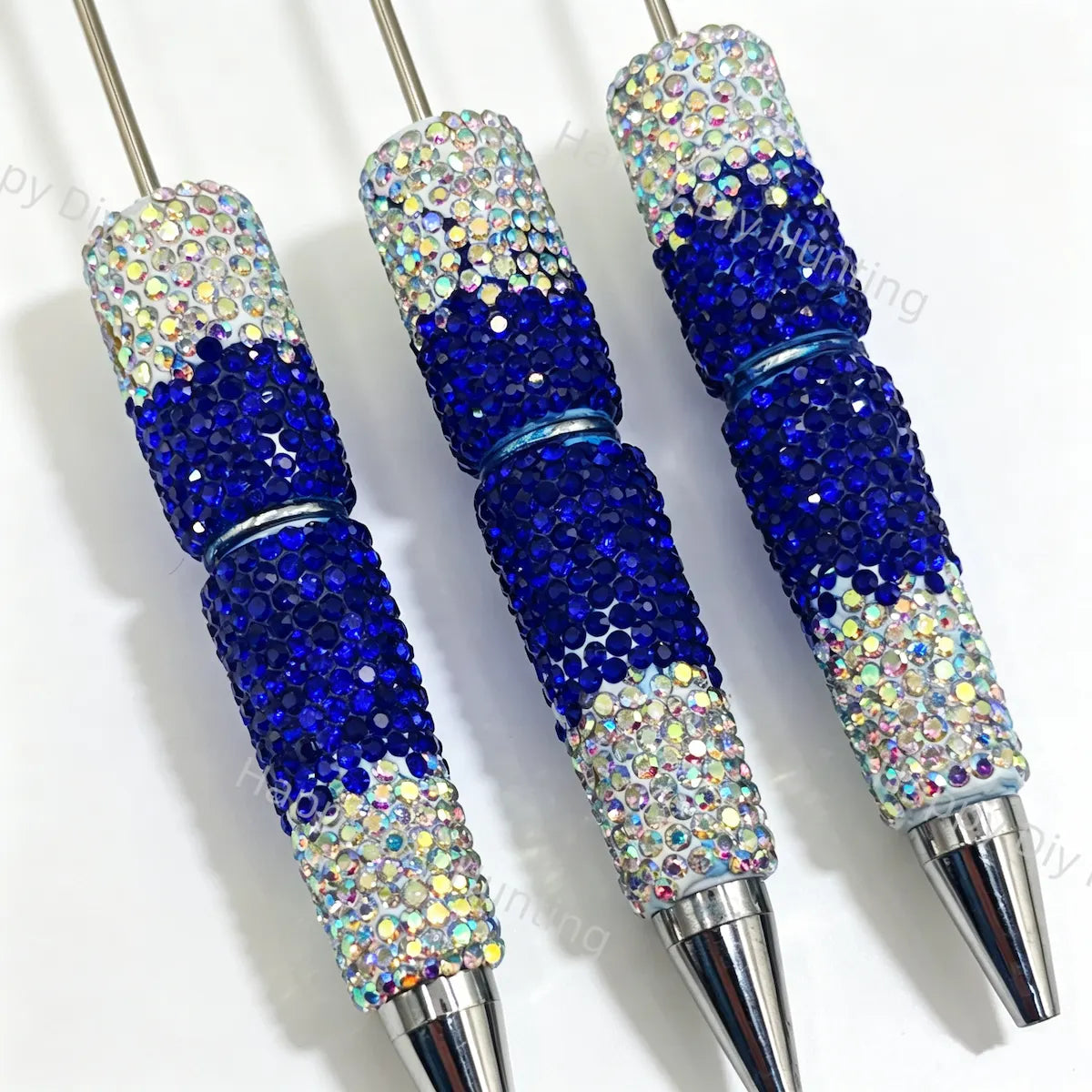 Ombre Rhinestone Beadable Pens Wholesale, Matches All Focal Beads & Pen Toppers