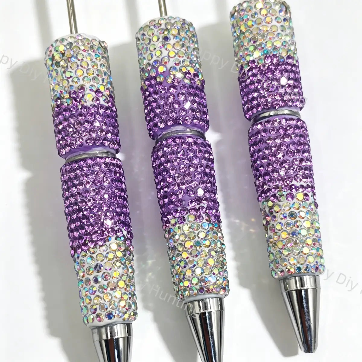Ombre Rhinestone Beadable Pens Wholesale, Matches All Focal Beads & Pen Toppers