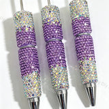 Ombre Rhinestone Beadable Pens Wholesale, Matches All Focal Beads & Pen Toppers