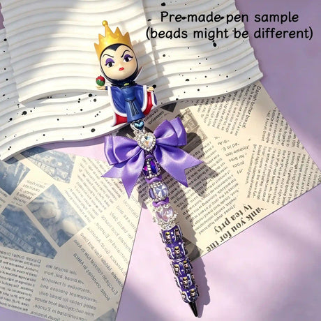 fantasy villain figure pre‑made beadable pens, finished handmade decorative collectible pens for gift and collection