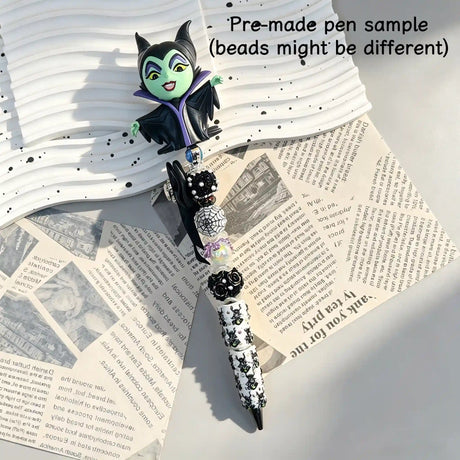 fantasy villain figure pre‑made beadable pens, finished handmade decorative collectible pens for gift and collection