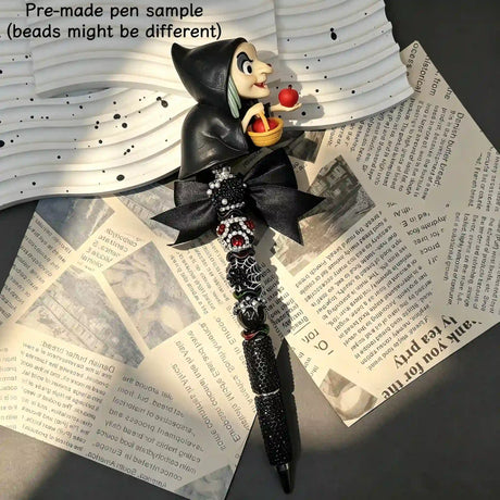 fantasy villain figure pre‑made beadable pens, finished handmade decorative collectible pens for gift and collection
