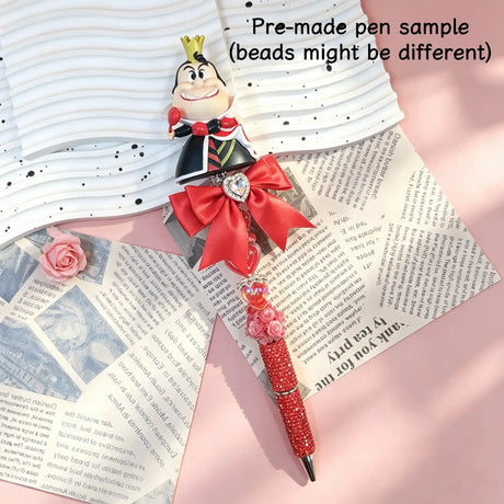 fantasy villain figure pre‑made beadable pens, finished handmade decorative collectible pens for gift and collection
