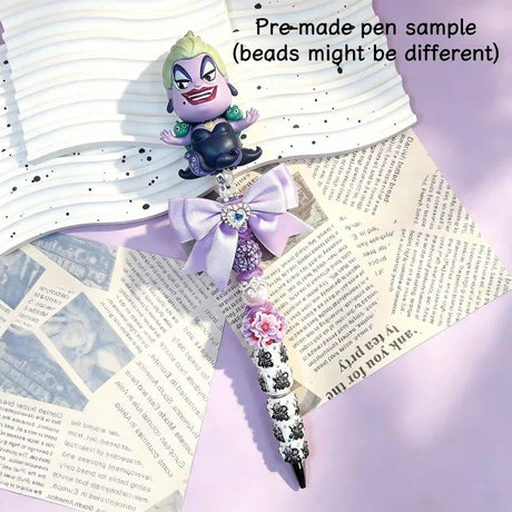 fantasy villain figure pre‑made beadable pens, finished handmade decorative collectible pens for gift and collection