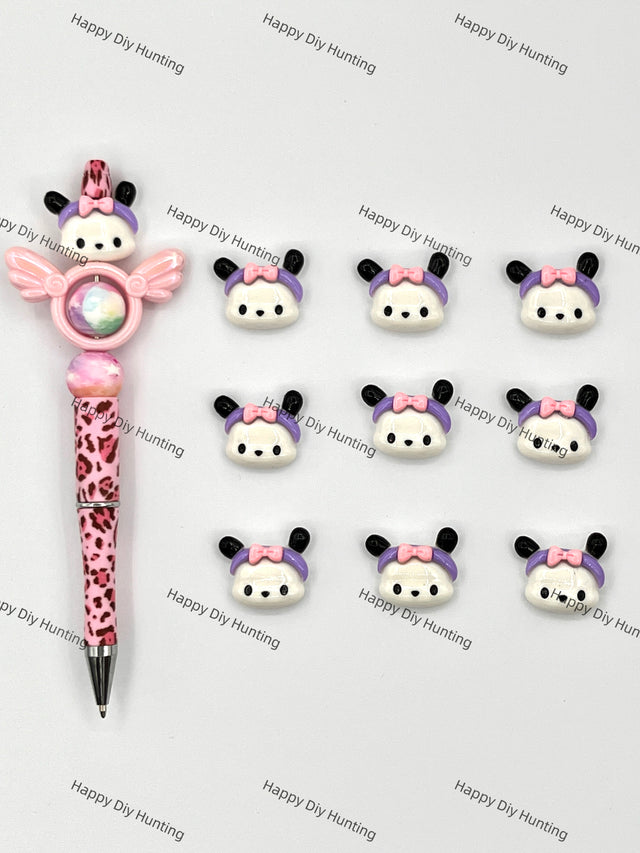 P*ochac Head Acrylic Beads, DIY Charms