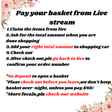 TikTok Live Basket Checkout - Custom Order Payment