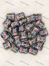 Peace Out Cowboy Silicone Focal Beads Wholesale for Pen DIY