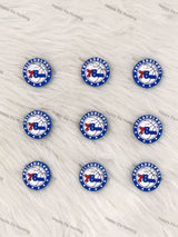 Philadelphia 76ers Silicone Focal Beads Wholesale, silicone focal beads for pens