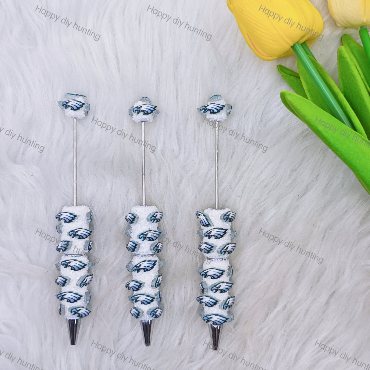 Philadelphia Eagles DIY Beadable Pens Wholesale, Beadable Pens Supplies