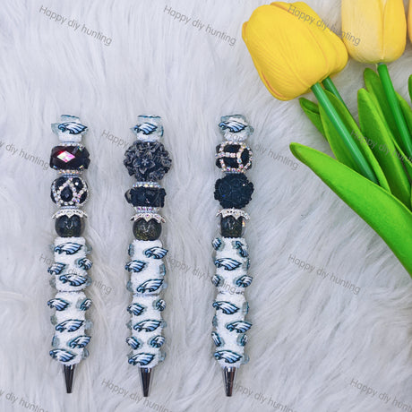 Philadelphia Eagles DIY Beadable Pens Wholesale, Beadable Pens Supplies2