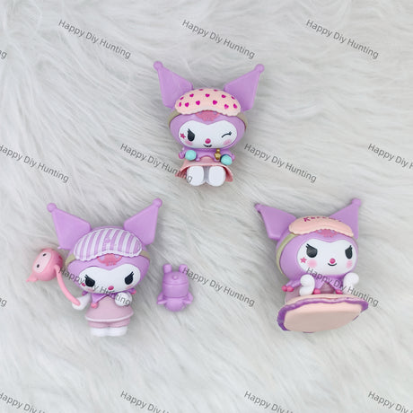 Pink-themed Melody and Kuku Series Pen Topper(No Hole)