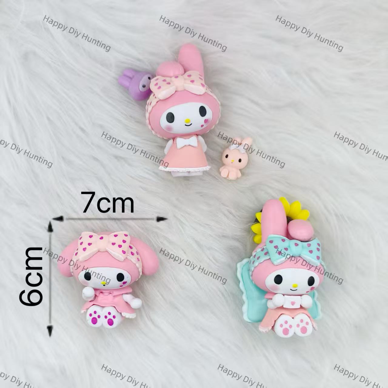 Pink-themed Melody and Kuromi Series Pen Topper