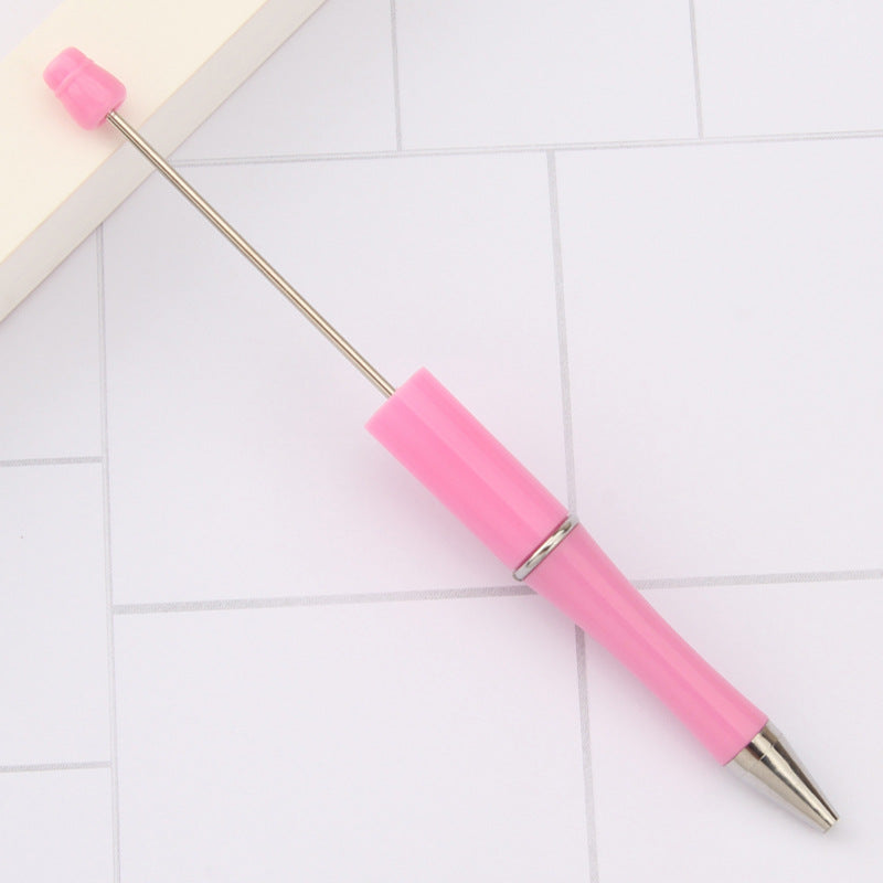 Solid Color Plastic Beadable Pens Focal Beads for Pens