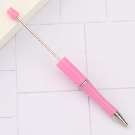 Solid Color Plastic Beadable Pens Focal Beads for Pens