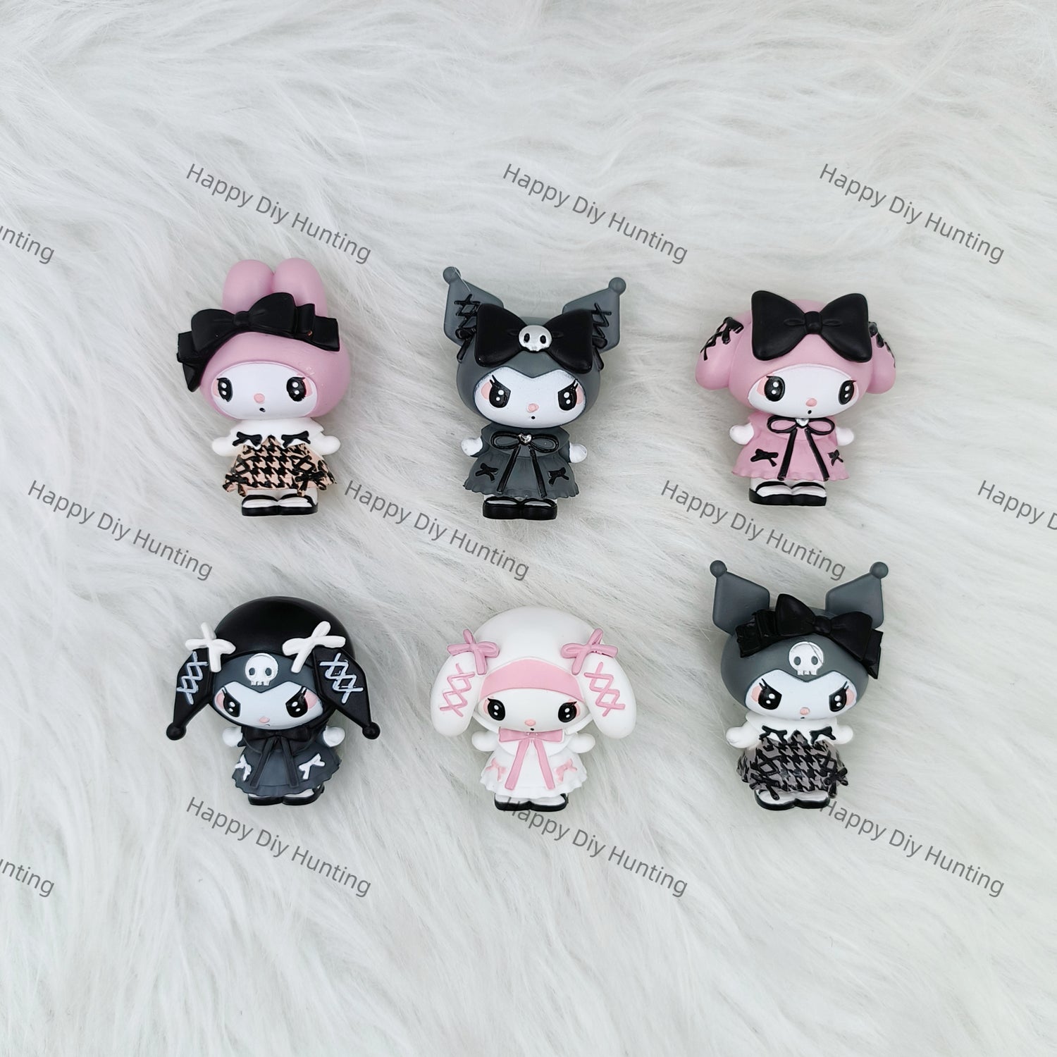 Pink And Black Kuku Pen Topper(No Hole)