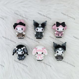 Pink And Black Kuku Pen Topper(No Hole)