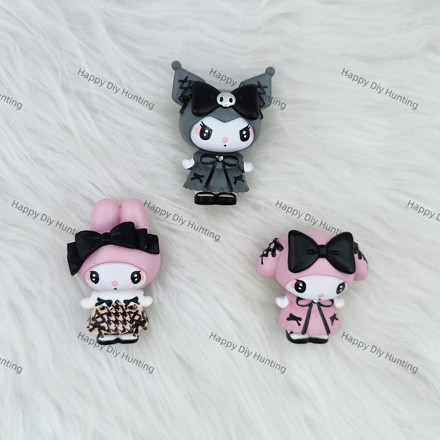 Pink And Black Kuku Pen Topper(No Hole)