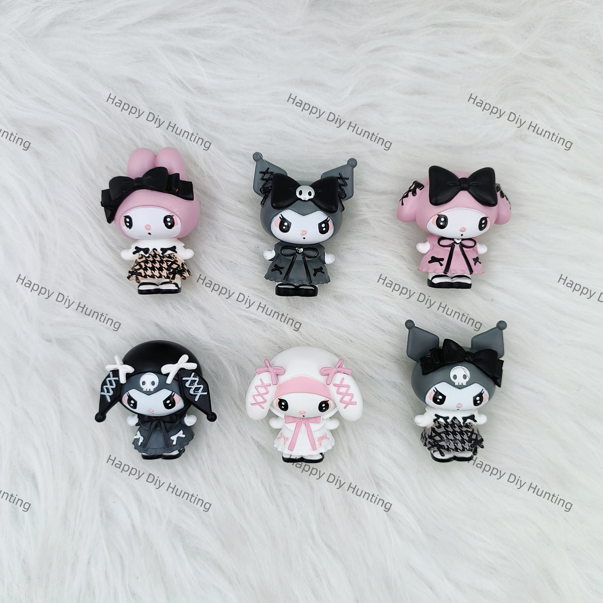 Pink And Black Kuromi Pen Topper