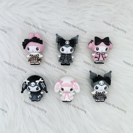 Pink And Black Kuromi Pen Topper