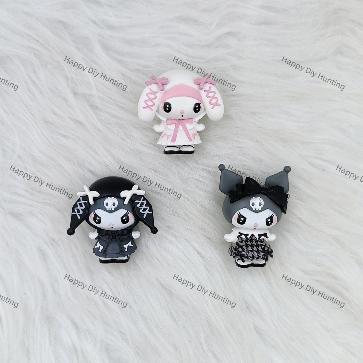 Pink And Black Kuromi Pen Topper
