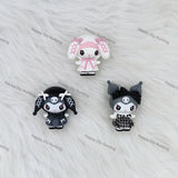 Pink And Black Kuromi Pen Topper