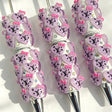 Pink Heart Bow LV Beadable Pens Wholesale,Matches All Focal Beads & Pen Toppers