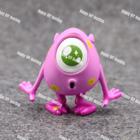 Pink One-Eyed Cartoon Figurine Pen Topper for DIY Stationery & Beadable Pen Decor
