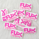 Pink ribbon breast cancer awareness Silicone Focal Beads, Nurse Focal Beads