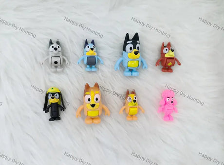 Playful Colorful Dog Figurine Pen Topper for Stationery & Beadable Pen Decor