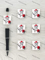 Handmade Beadable Pen with Fairytale Silicone Beads