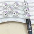 Purple Hello Kitty Acrylic Beads for DIY Beadable Pens & Jewelry